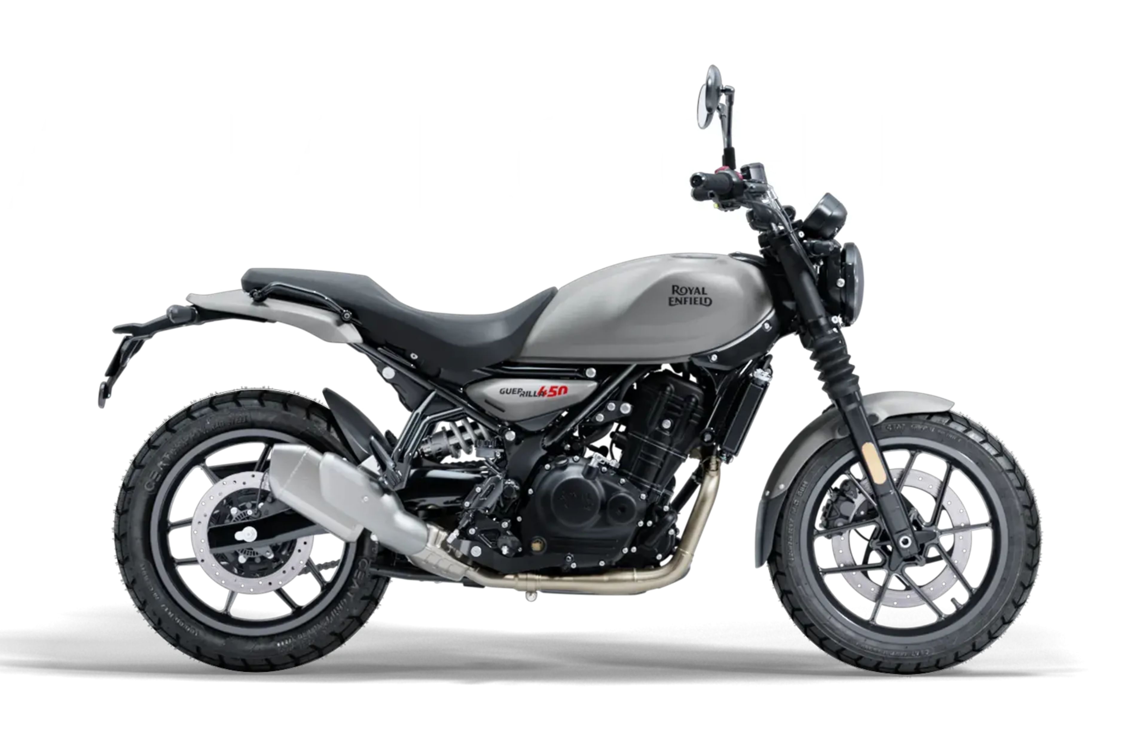 Royal Enfield Guerrilla 450 silver colour